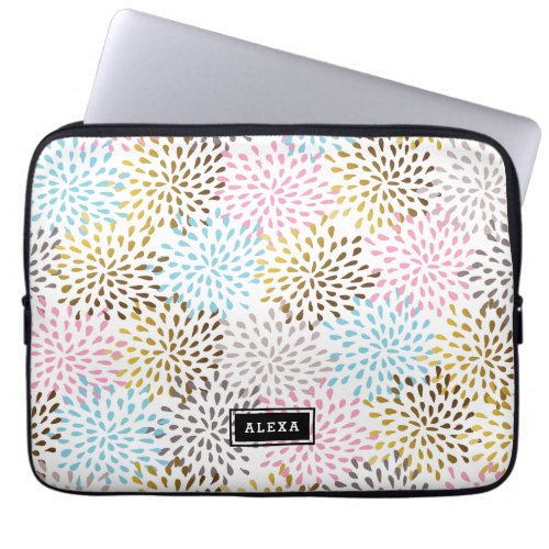 Abstract starburst modern pattern laptop sleeve