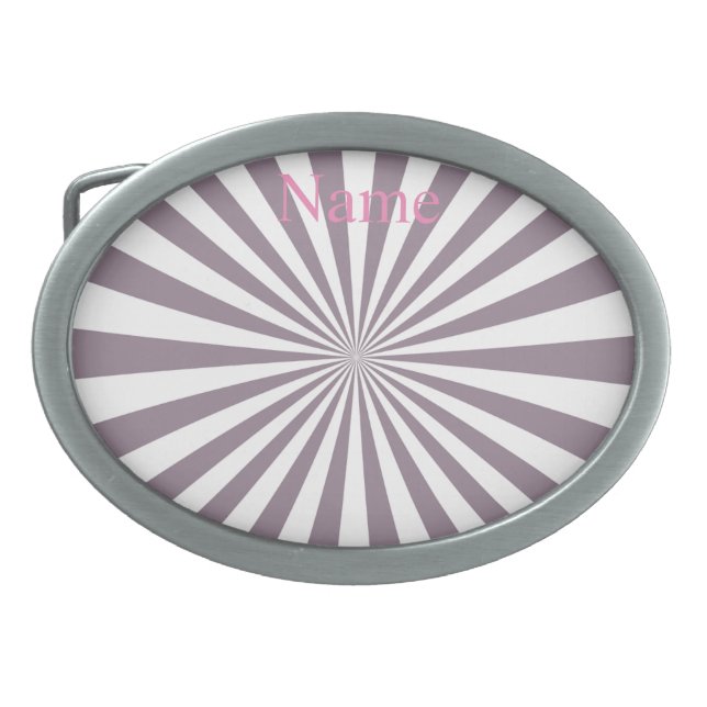 Abstract Starburst Thunder_Cove Belt Buckle (Front)