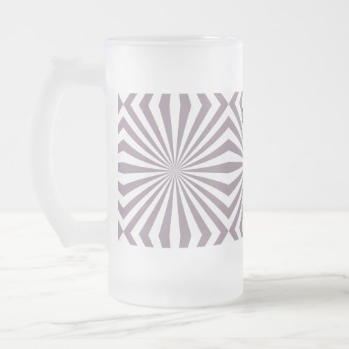 Abstract Starburst Thunder_Cove  Frosted Glass Beer Mug