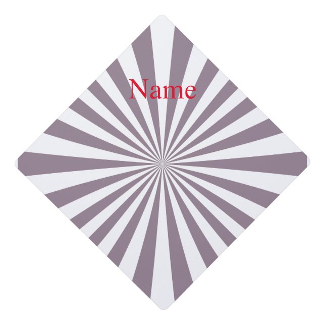 Abstract Starburst Thunder_Cove Graduation Cap Topper (Front)