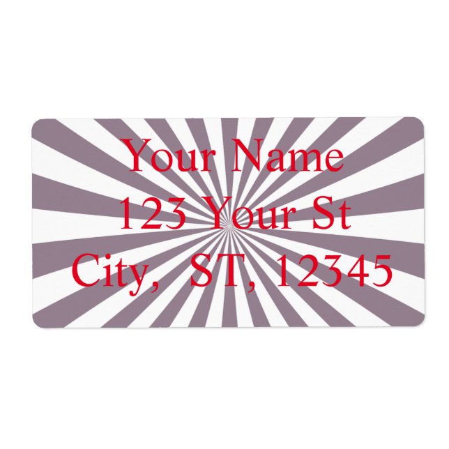 Abstract Starburst Thunder_Cove Label (Front)