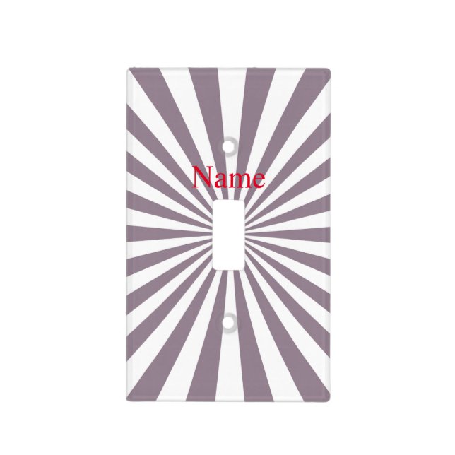 Abstract Starburst Thunder_Cove Light Switch Cover (Front)