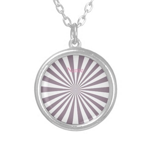 Abstract Starburst Thunder_Cove Silver Plated Necklace