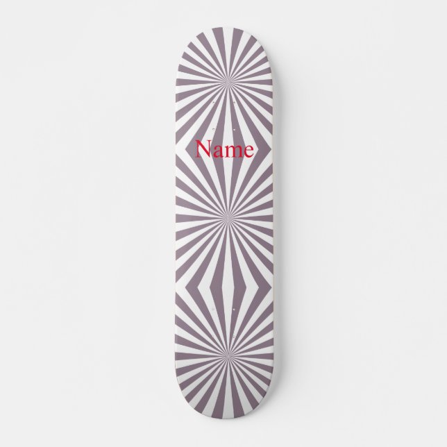 Abstract Starburst Thunder_Cove Skateboard (Front)