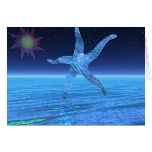 Abstract Starfish Cards (Front Horizontal)