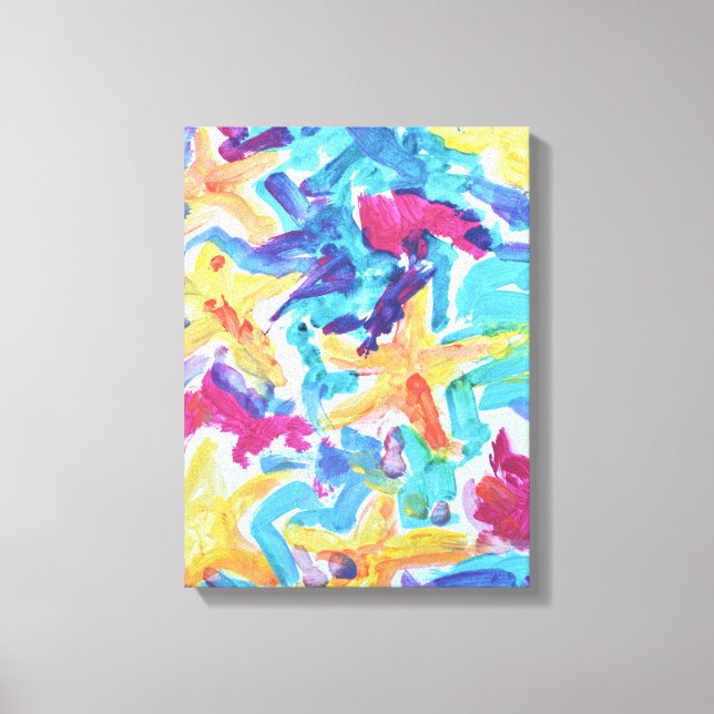 Abstract Starfish Ocean Reef Canvas Print (Front)