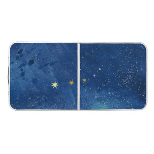 Abstract starry sky beer pong table