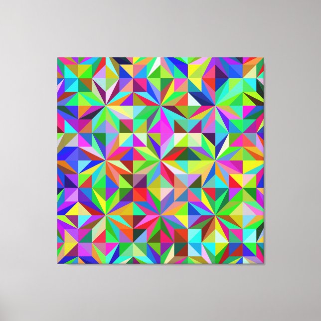 Abstract Stars Canvas Print (Front)