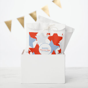 Abstract Stars Memorial Day Event Party Favor Bag