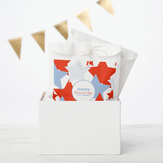 Abstract Stars Memorial Day Event Party Favor Bag (Party)