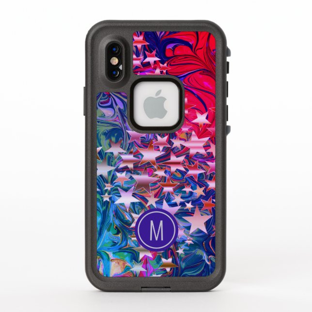 Abstract Stars MONOGRAM LifeProof iPhone Case (Back)