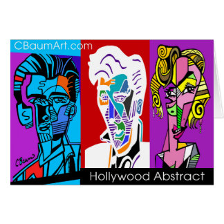 Abstract Stars Pop Art Cards