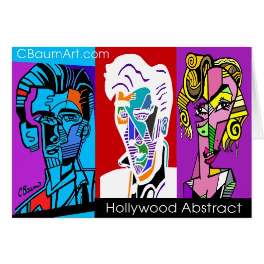 Abstract Stars Pop Art Cards (Front Horizontal)