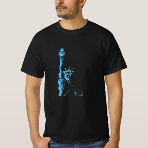 Abstract Statue of Liberty T_Shirt
