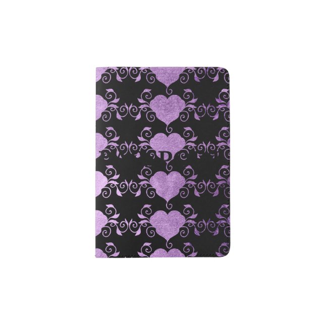 Abstract Steampunk Heart Passport Holder (Front)