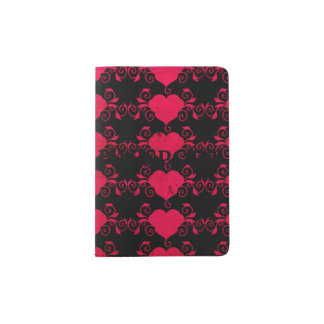 Abstract Steampunk Heart Passport Holder