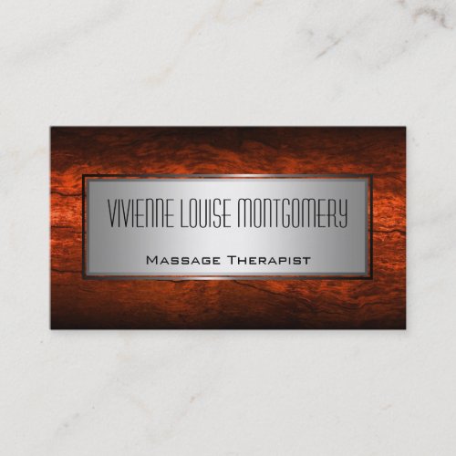 Abstract &amp; Steel Modern Professional Business Card
