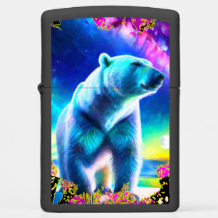 Abstract Stellar Bear Zippo Lighter