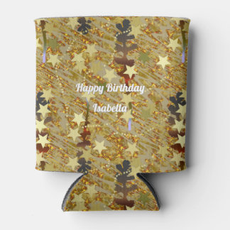 Abstract Stencil Pattern Glitz Any Age Birthday  Can Cooler