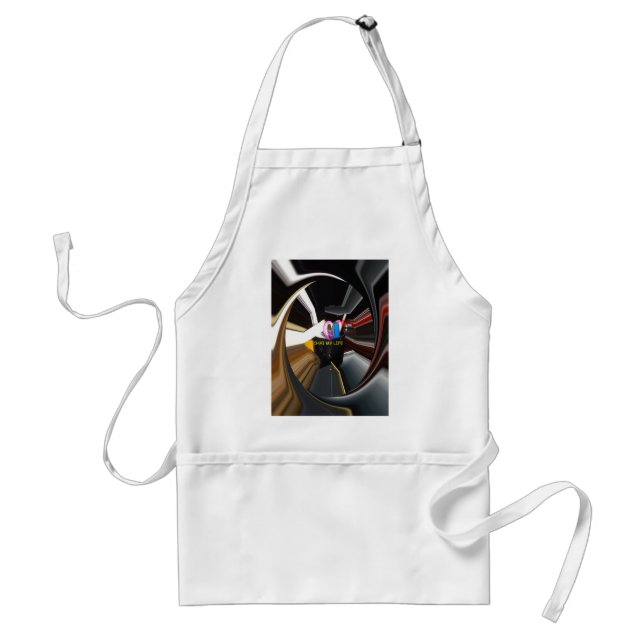 Abstract Still Life Tea Mug Office Stationary Art  Adult Apron (Front)