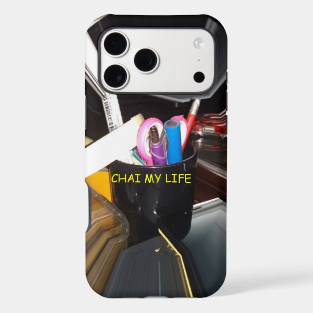 Abstract Still Life Tea Mug Office Stationary Art  Case-Mate iPhone Case (Back)