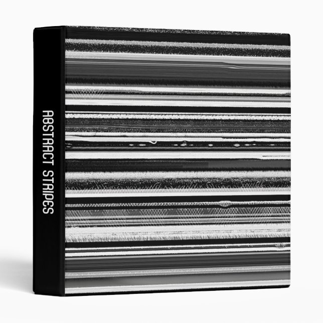 Abstract Stipes (1in) 3 Ring Binder (Front/Spine)