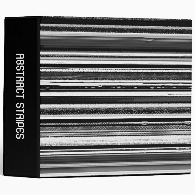 Abstract Stipes (2in) 3 Ring Binder (Front/Spine)