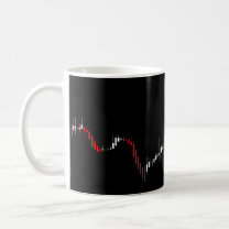 Abstract stock diagram coffee mug