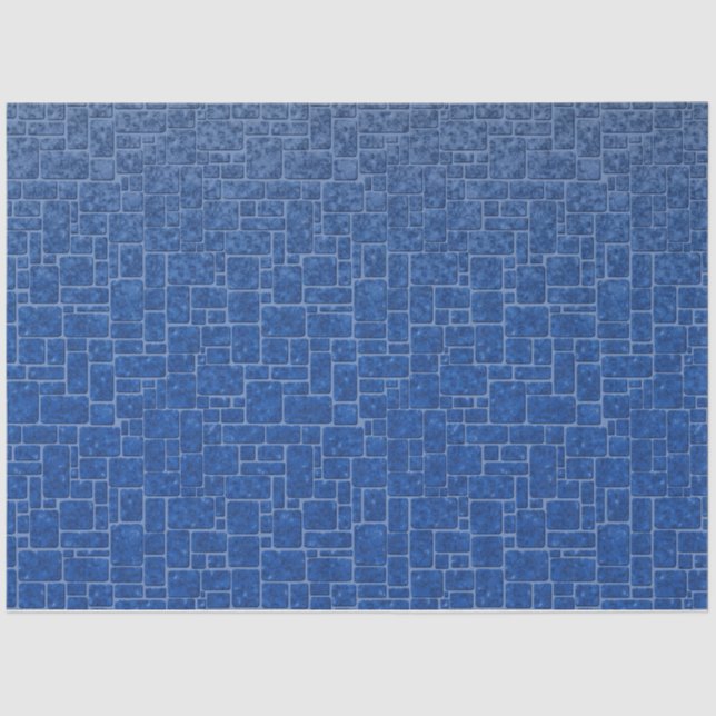 Abstract stone texture bricks decor ornamental nav tissue paper (Front)