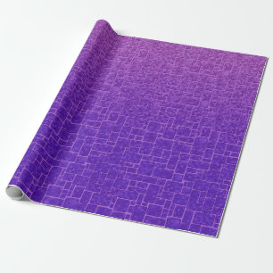 Abstract stone texture bricks decor ornamental pur wrapping paper