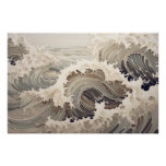 Abstract Storm Waves  Poster