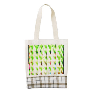 Abstract strange pattern zazzle HEART tote bag