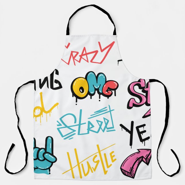 Abstract street graffiti lettering elements with g apron (Front)