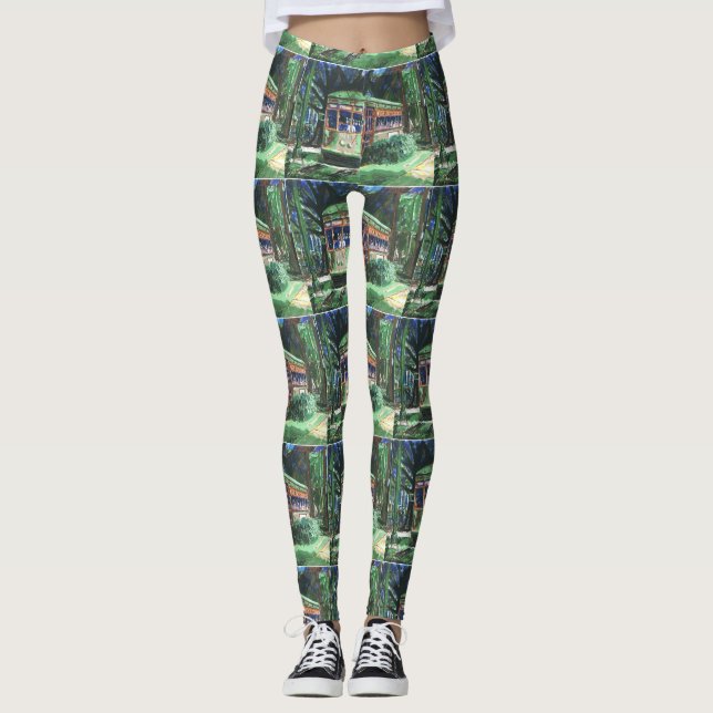 Abstract Streetcar style, Leggings (Front)