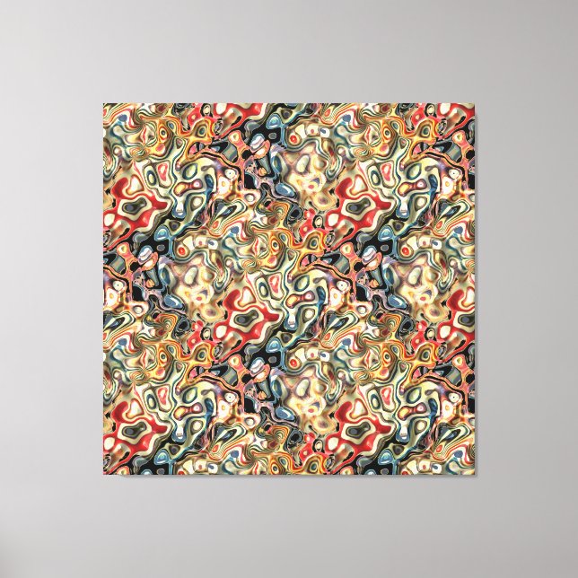 Abstract Stretched Canvas Print (Front)