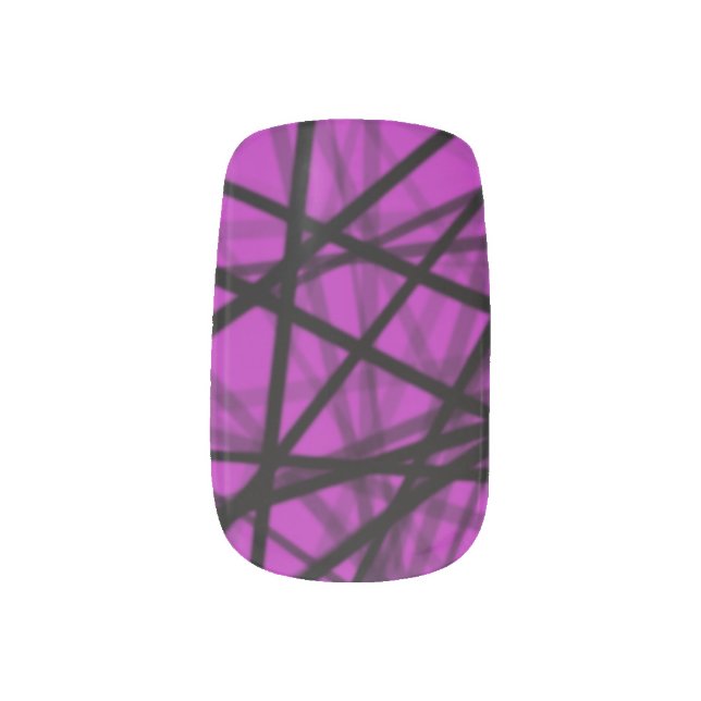 Abstract String Art Minx Full Nail Art Decals (Left Thumb)