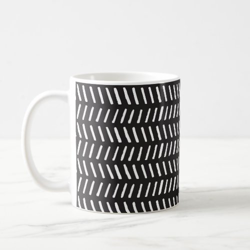 Abstract Stripes Horizontal Vintage Background Coffee Mug