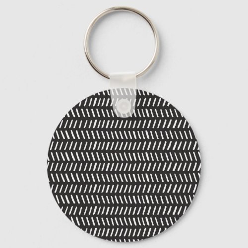 Abstract Stripes Horizontal Vintage Background Keychain