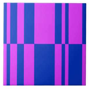 Abstract Stripes (Large Scale) Ceramic Tile