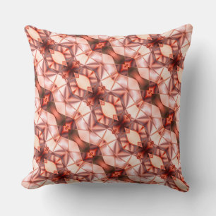 Abstract stripes of silky rapport in pinkish wine throw pillow
