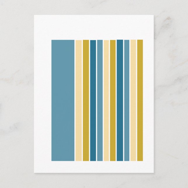 Abstract Stripes  Postcard (Front)