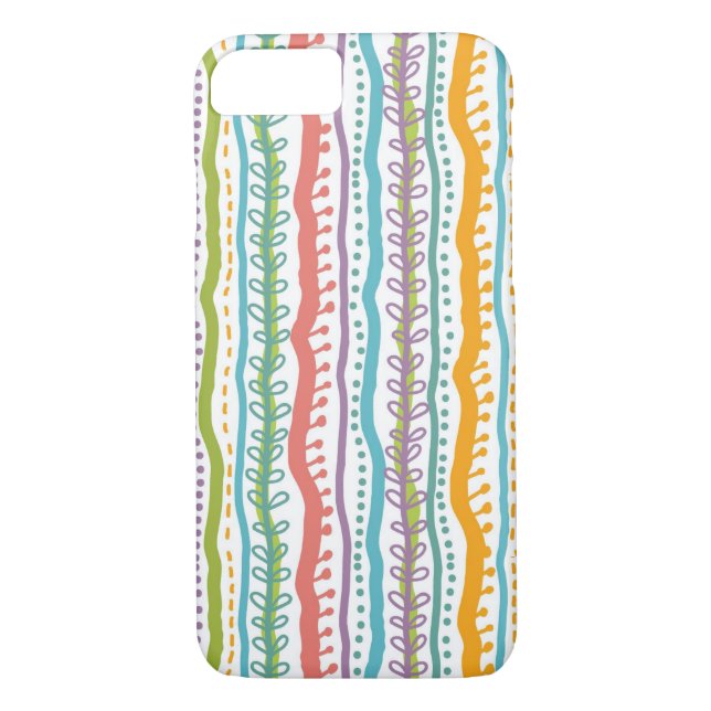 Abstract Stripes Vertical Pattern Case-Mate iPhone Case (Back)