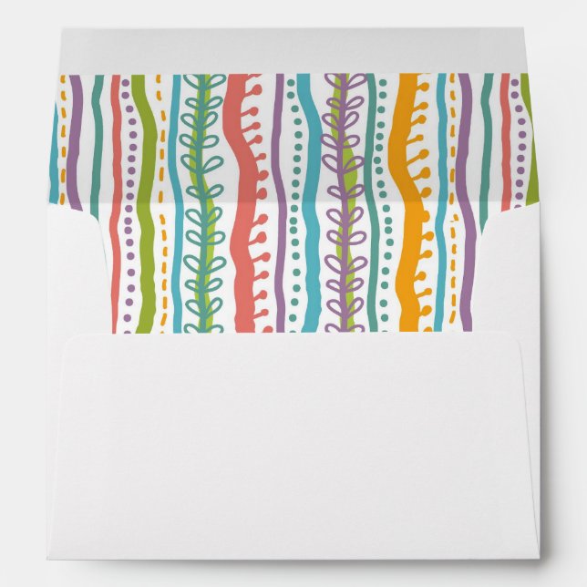 Abstract Stripes Vertical Pattern Envelope (Back (Bottom))