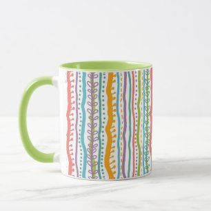 Abstract Stripes Vertical Pattern Mug