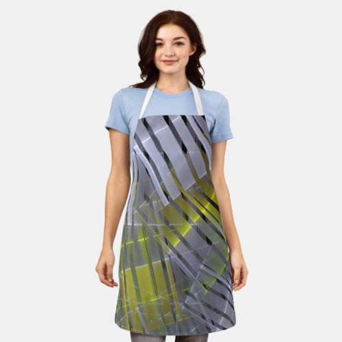 Abstract strips geometric decoration apron