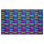 Abstract Strips Pattern - Colors 02 on Dark Blue Fabric