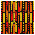 Abstract Strips Vertical - Colors 03 on Black Fabric