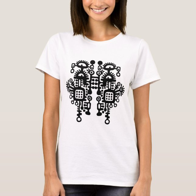 Abstract Structure - Black and White T-Shirt (Front)