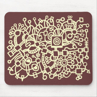Abstract Structure - Cream on Chocolate Mouse Pad