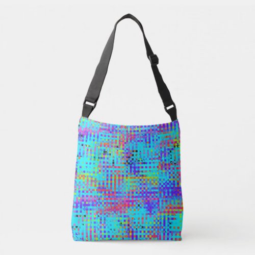 Abstract Structured Chaos Crossbody Bag